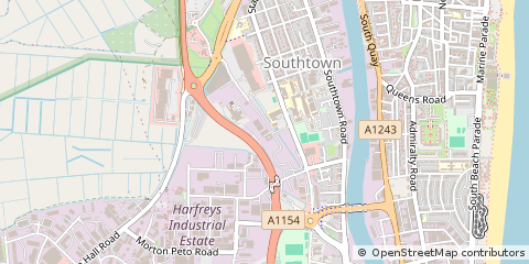 Map of Great Yarmouth, Norfolk