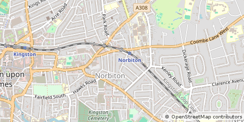 Map of Kingston Upon Thames