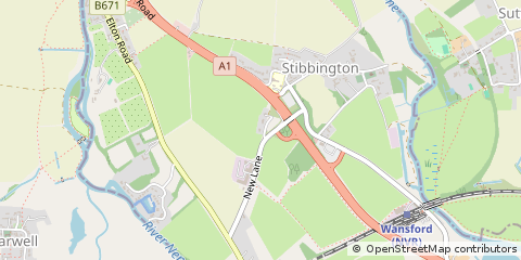 Map of Peterborough, Cambs