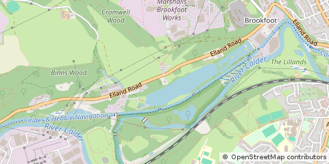 Map of Brighouse, West Yorkshire