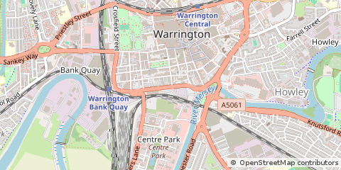 Map of Warrington