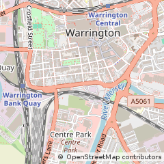 Map of Warrington