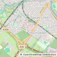 Map of Totton, Southampton, Hampshire