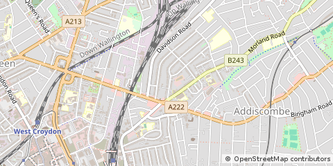 Map of Croydon