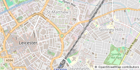 Map of Leicester