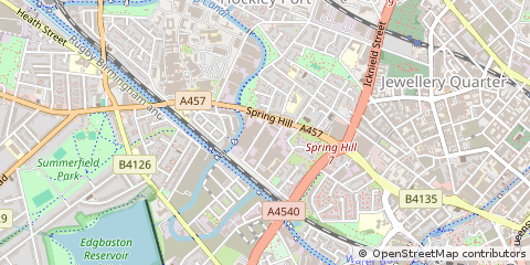 Map of Birmingham, West Midlands