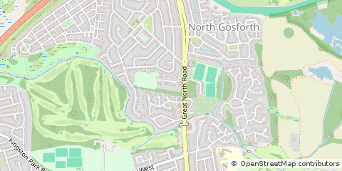 Map of Newcastle Upon Tyne