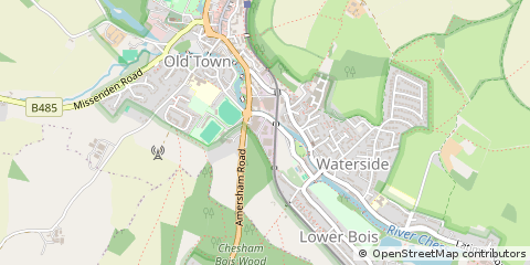 Map of Chesham, Buckinghamshire