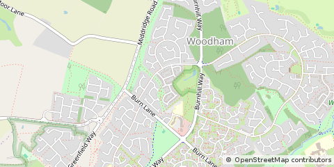 Map of Newton Aycliffe, Durham