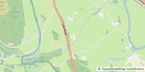 Map of Abergavenny