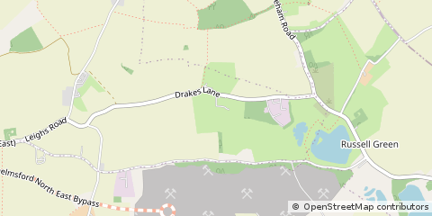 Map of Chelmsford, Essex