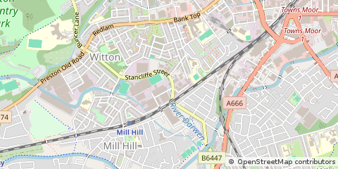 Map of Blackburn