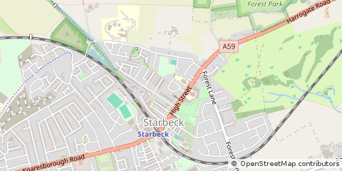 Map of Harrogate, North Yorkshire