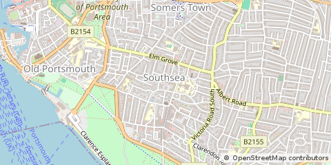 Map of Southsea, Hampshire