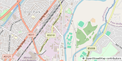 Map of Burton on Trent
