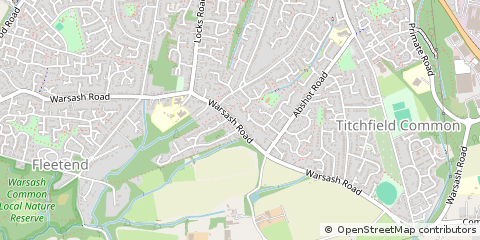 Map of Fareham, Hampshire