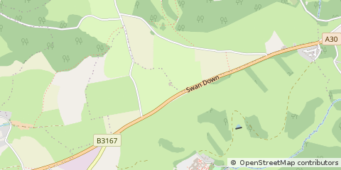 Map of Chard, Somerset