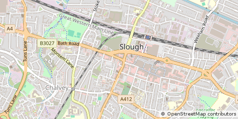 Map of Slough, Berkshire