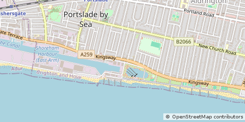 Map of Hove, East Sussex