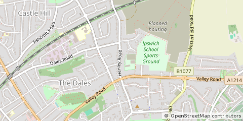 Map of Ipswich, Suffolk