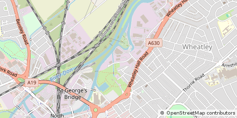 Map of Doncaster