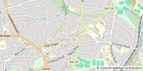 Map of Birmingham, West Midlands