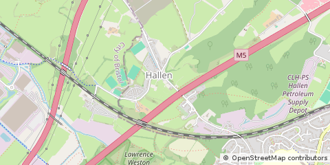 Map of Hallen, Bristol