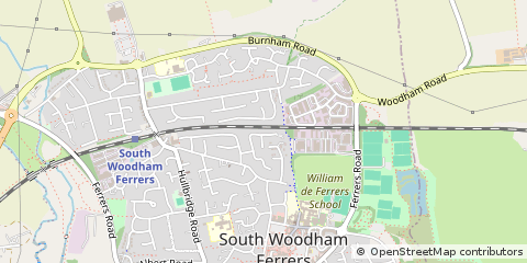 Map of Chelmsford, Essex