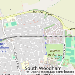 Map of Chelmsford, Essex