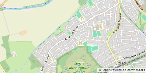 Map of Glasgow, Lanarkshire