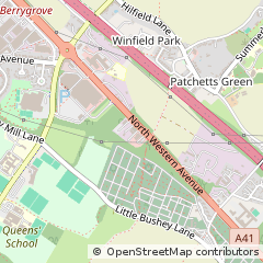 Map of Watford, Hertfordshire