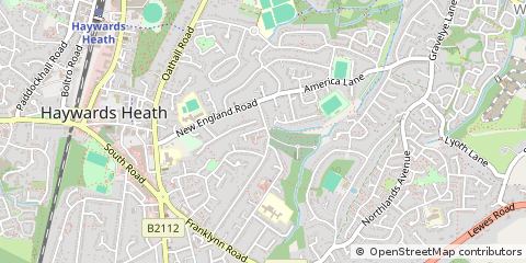 Map of Haywards Heath, West Sussex