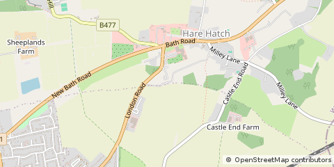 Map of Reading, Berkshire