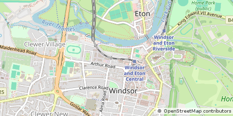 Map of Windsor, Berkshire