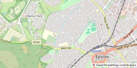 Map of Surrey