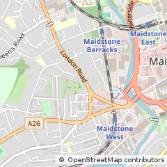Map of Maidstone, Kent