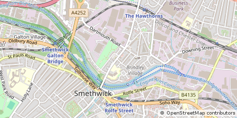 Map of Smethwick, West Midlands