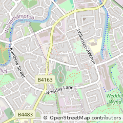 Map of Wolverhampton, West Midlands