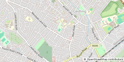 Map of Nottingham
