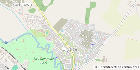 Map of Inverurie, Aberdeenshire