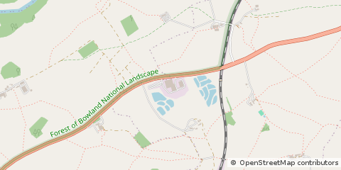 Map of Clitheroe, Lancashire