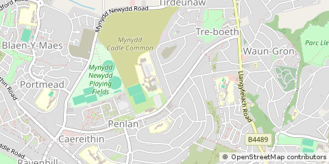 Map of Swansea