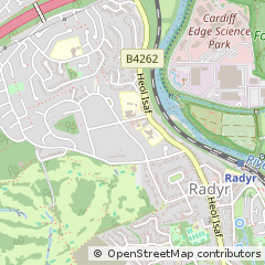 Map of Cardiff, South Glamorgan