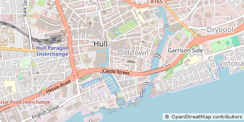 Map of Hull, East Yorkshire