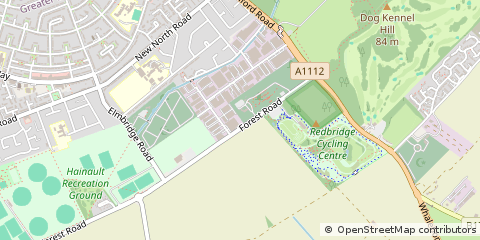 Map of Ilford, Essex