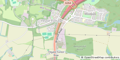 Map of Crawley, West Sussex