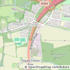 Map of Crawley, West Sussex