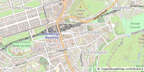Map of Edinburgh, City of Edinburgh