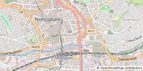 Map of Nottingham