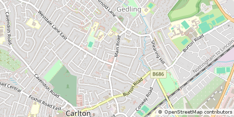 Map of Nottingham